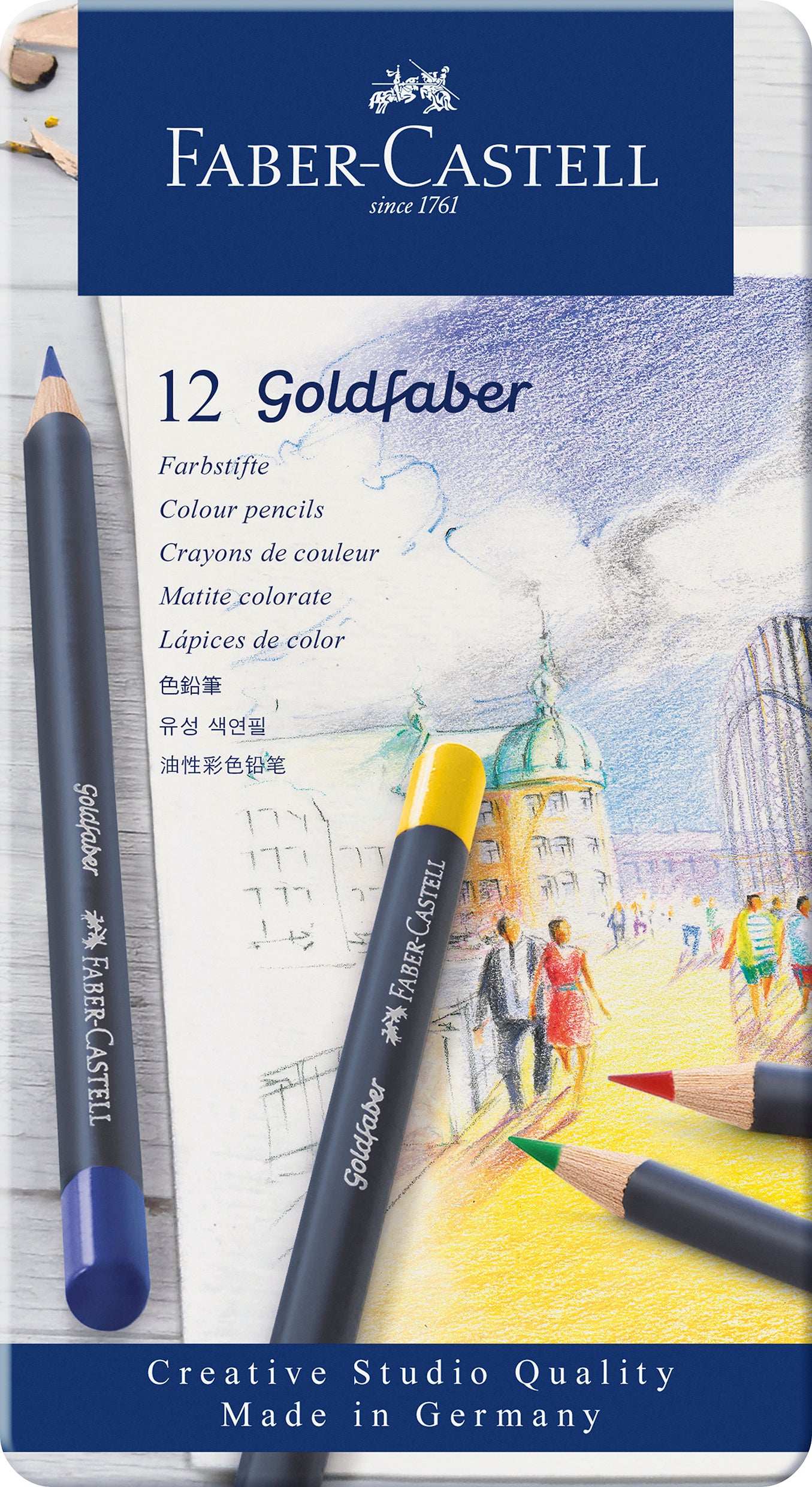 CREIOANE COLORATE 12 CULORI GOLDFABER CUTIE METAL FABER-CASTELL CREIOANE COLORATE 12 CULORI GOLDFABER CUTIE METAL FABER-CASTELL